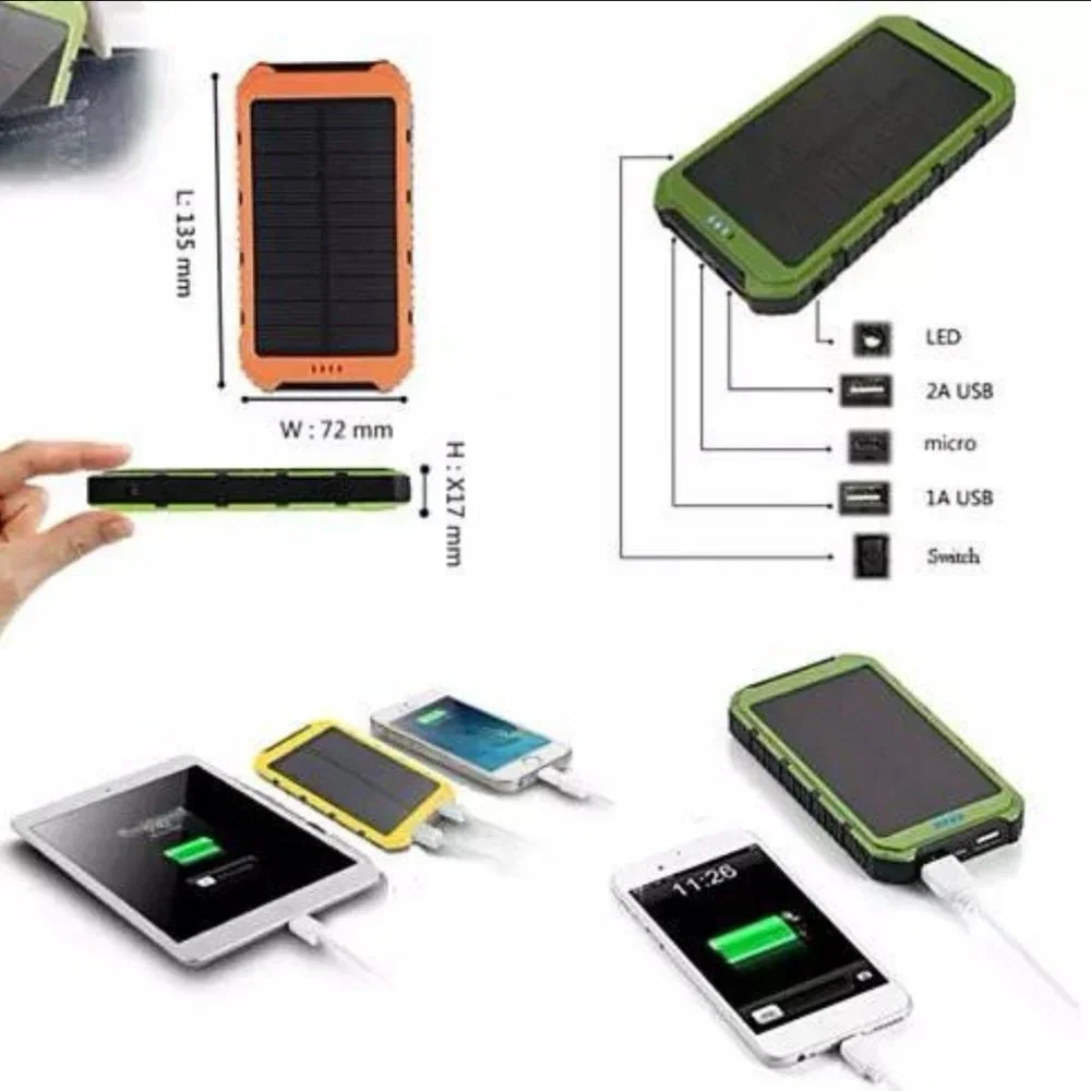 Solar Power Bank Phone or Tablet Charger.